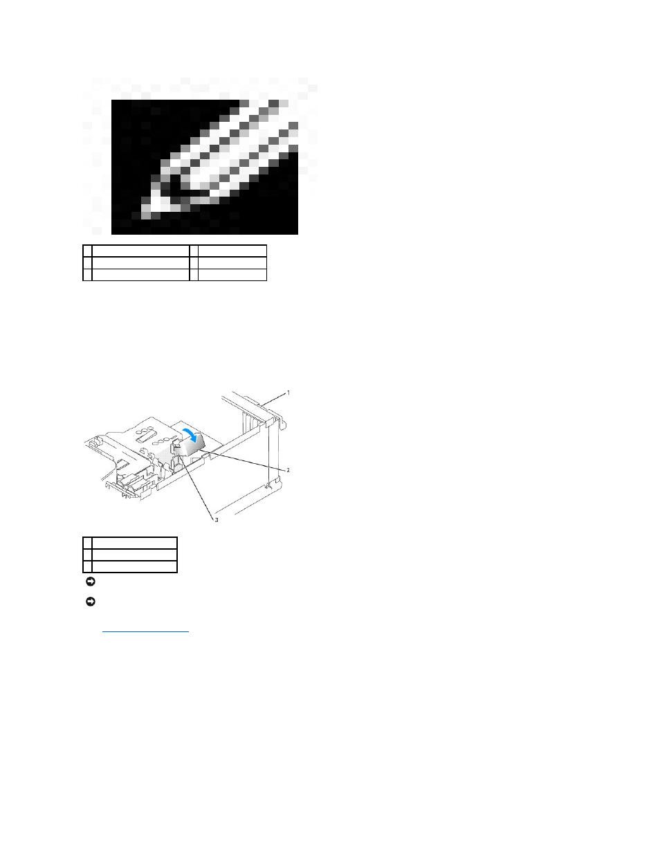 Removing a, Pci express card | Dell Dimension 5100 User Manual | Page 23 / 116