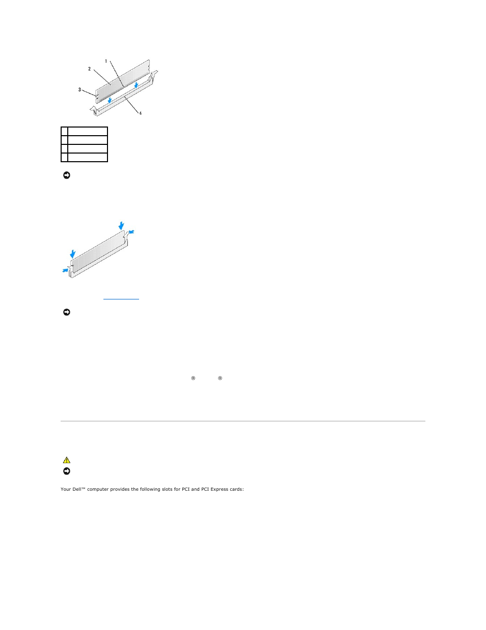 Cards, Pci cards | Dell Dimension 5100 User Manual | Page 50 / 116