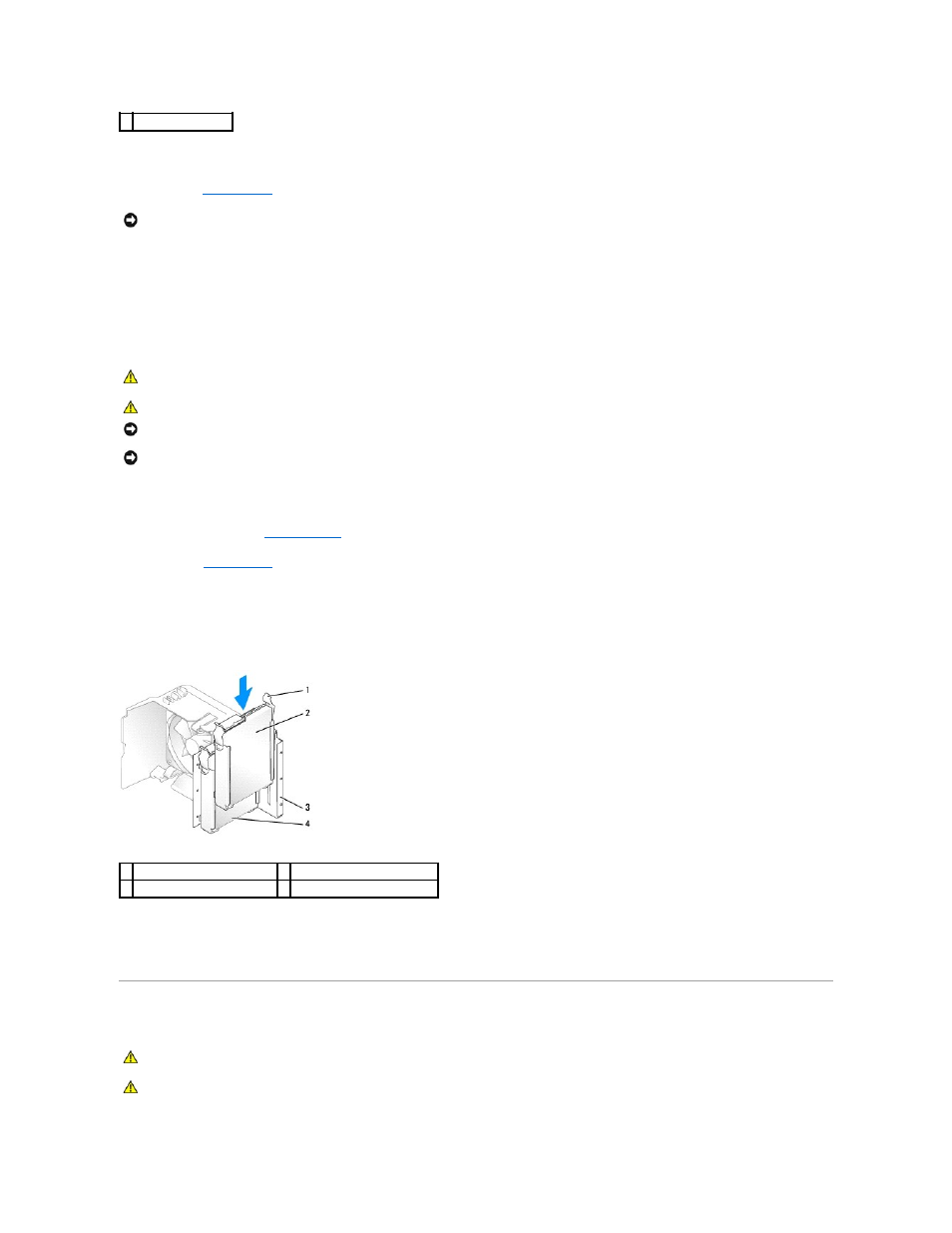 Floppy drive, Adding a second hard drive | Dell Dimension 5100 User Manual | Page 63 / 116