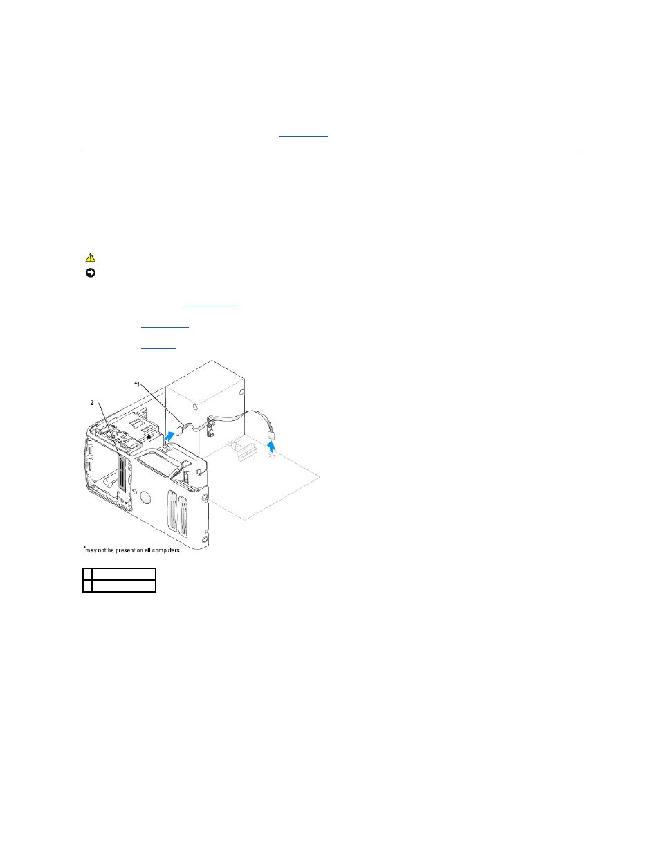 Media card reader (optional), Removing a media card reader | Dell Dimension 5100 User Manual | Page 66 / 116