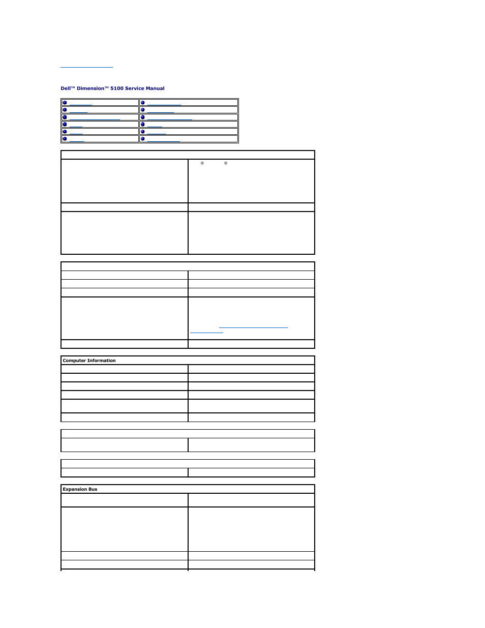 Specifications | Dell Dimension 5100 User Manual | Page 92 / 116