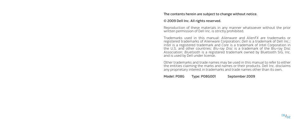 Dell Alienware M15x (Early 2011) User Manual | Page 2 / 9