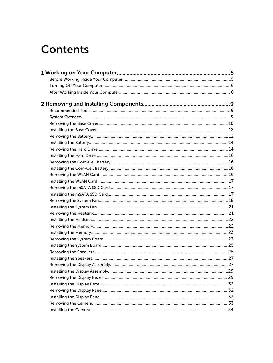 Dell Inspiron 14 (5439, Late 2013) User Manual | Page 3 / 45