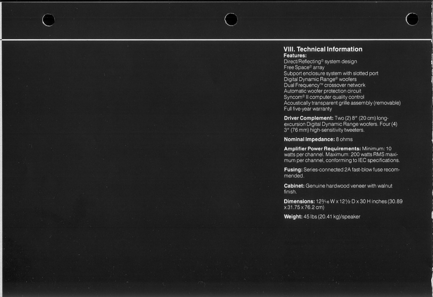 Bose 601 Series III User Manual | Page 5 / 6