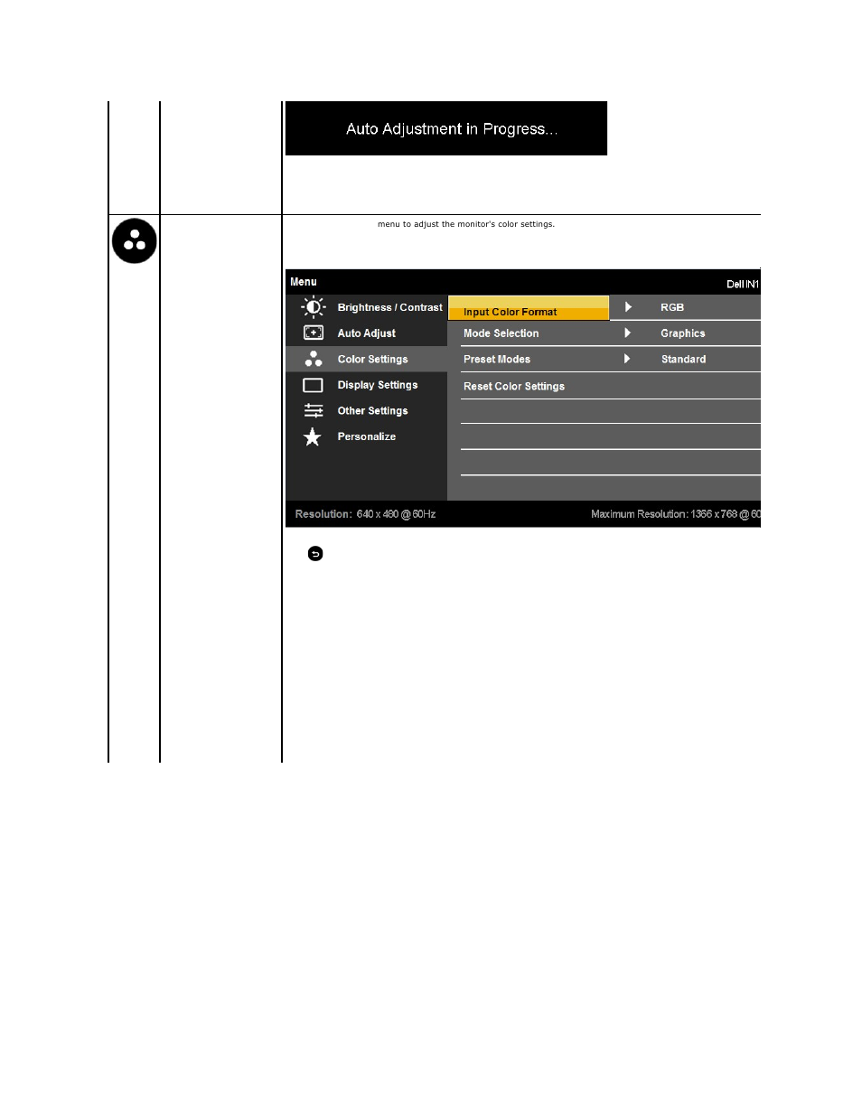 Dell IN1720 Monitor User Manual | Page 16 / 31