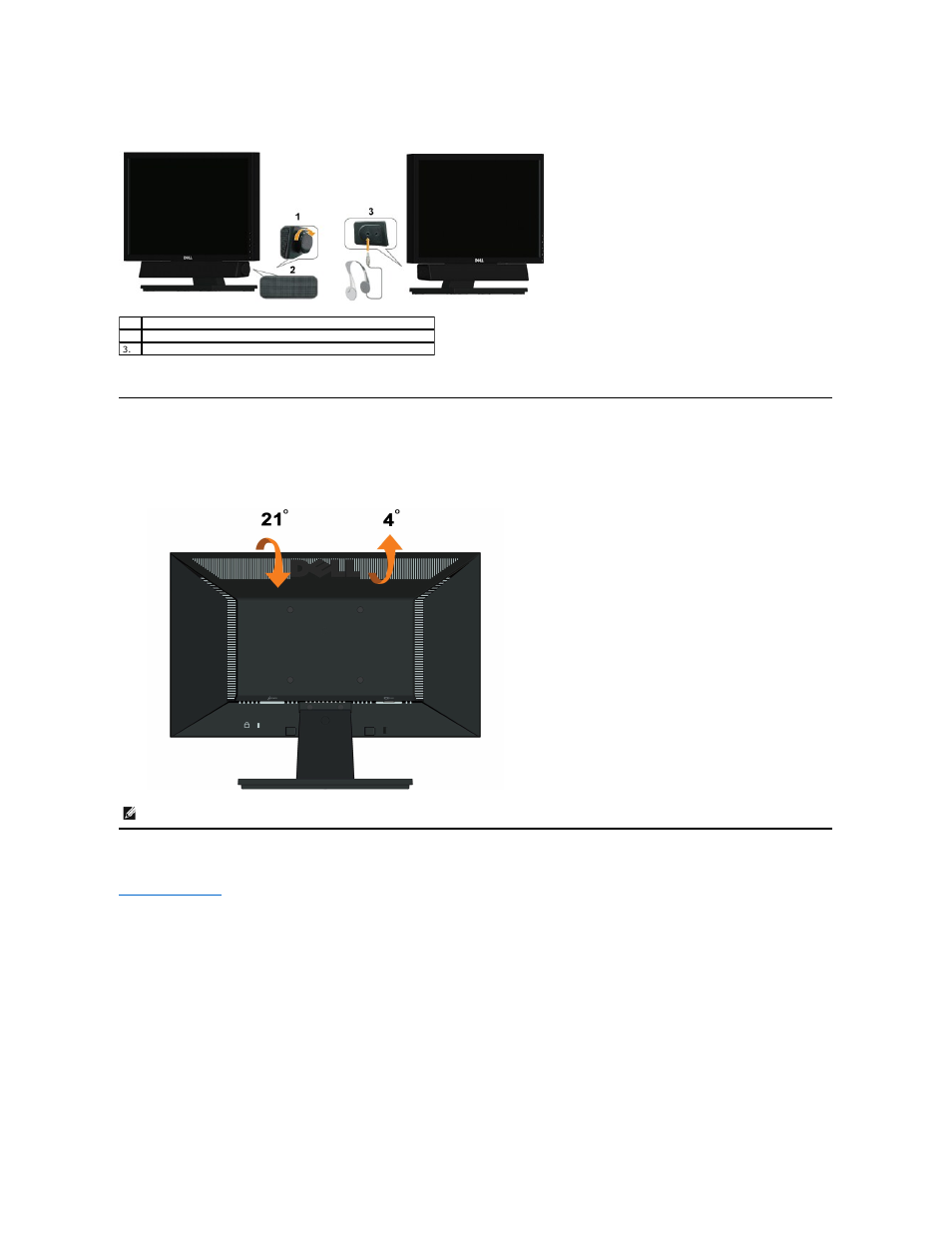 Using the tilt, Tilt | Dell IN1720 Monitor User Manual | Page 22 / 31