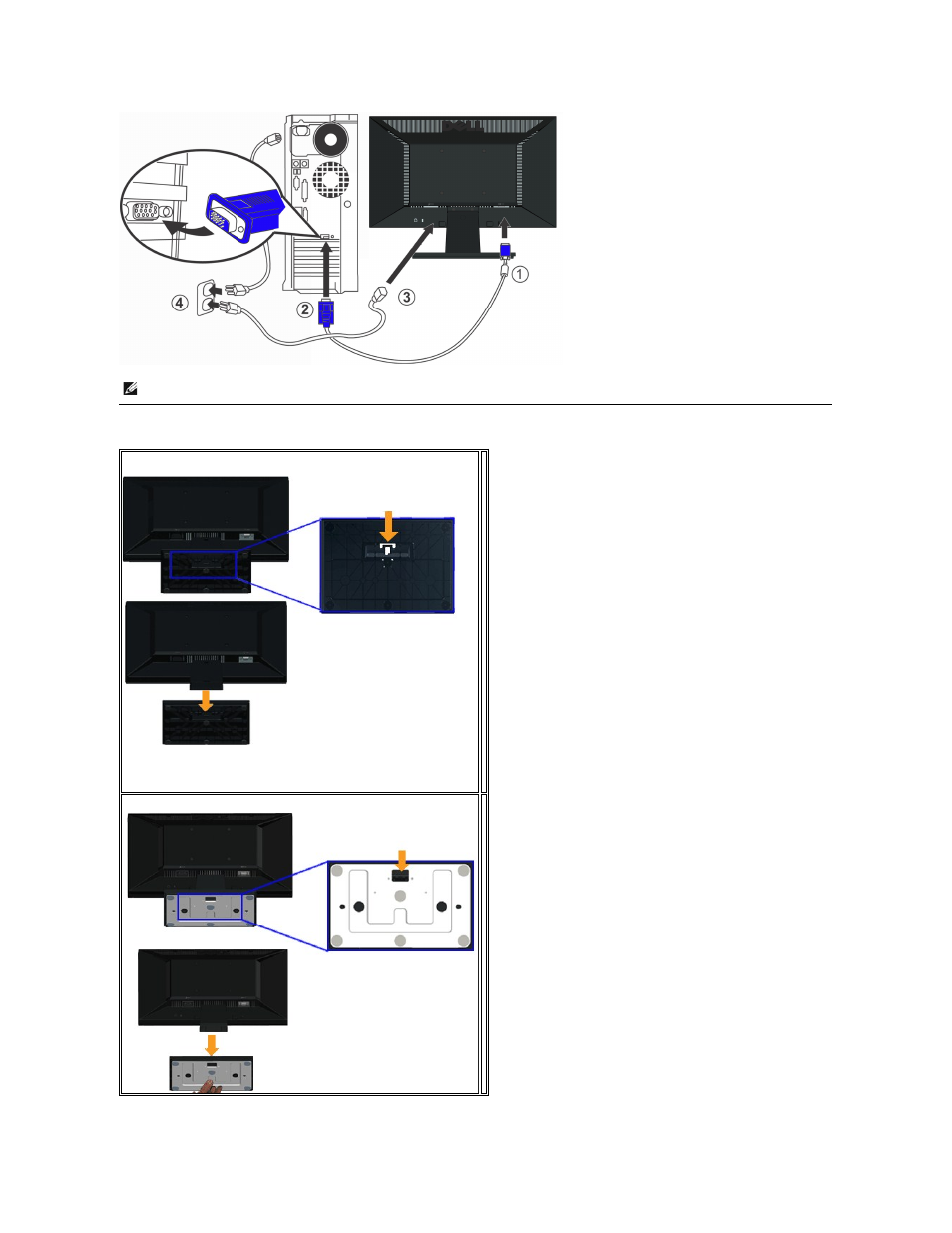 Removing the stand base | Dell IN1720 Monitor User Manual | Page 26 / 31