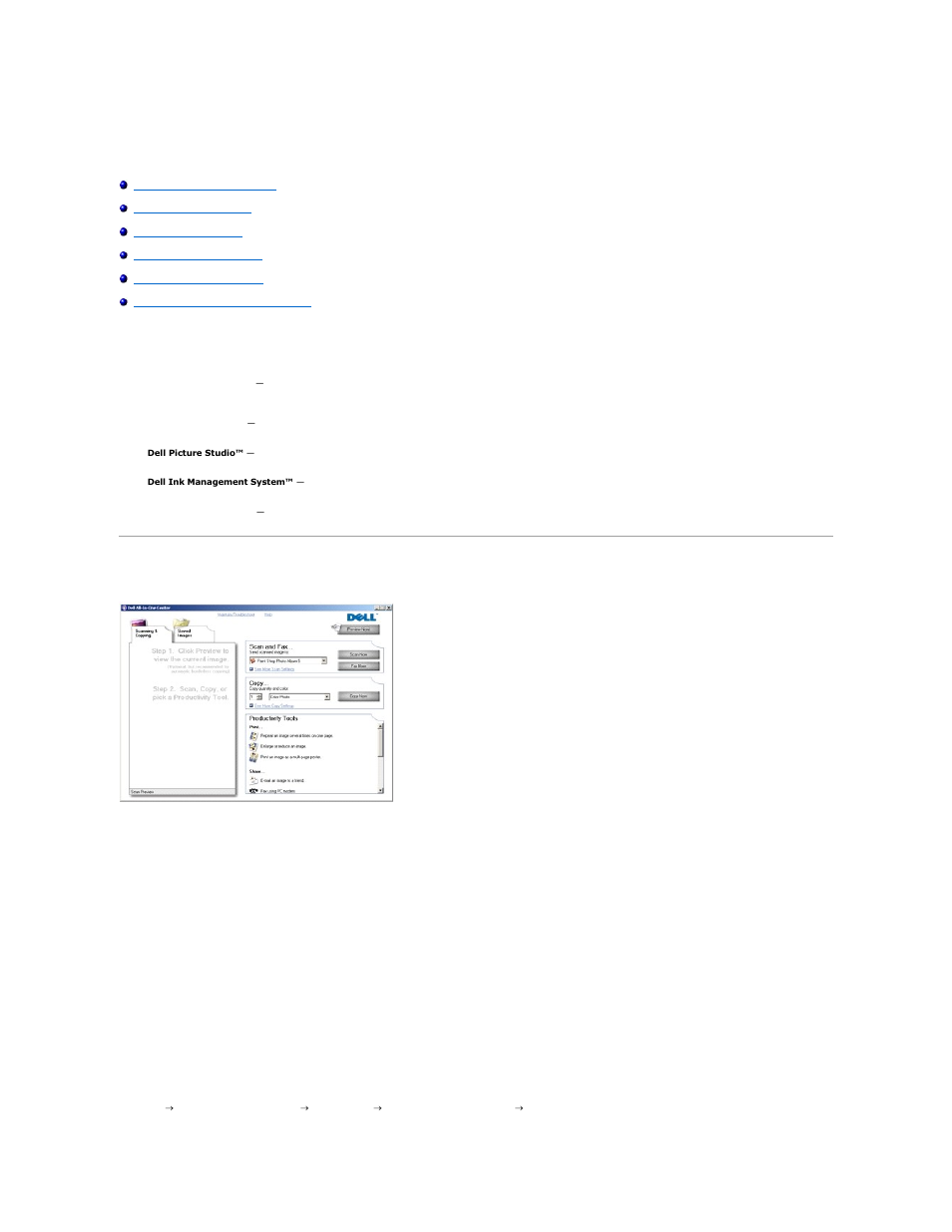 Understanding the software, Using the dell all-in-one center | Dell 944 All In One Inkjet Printer User Manual | Page 51 / 62