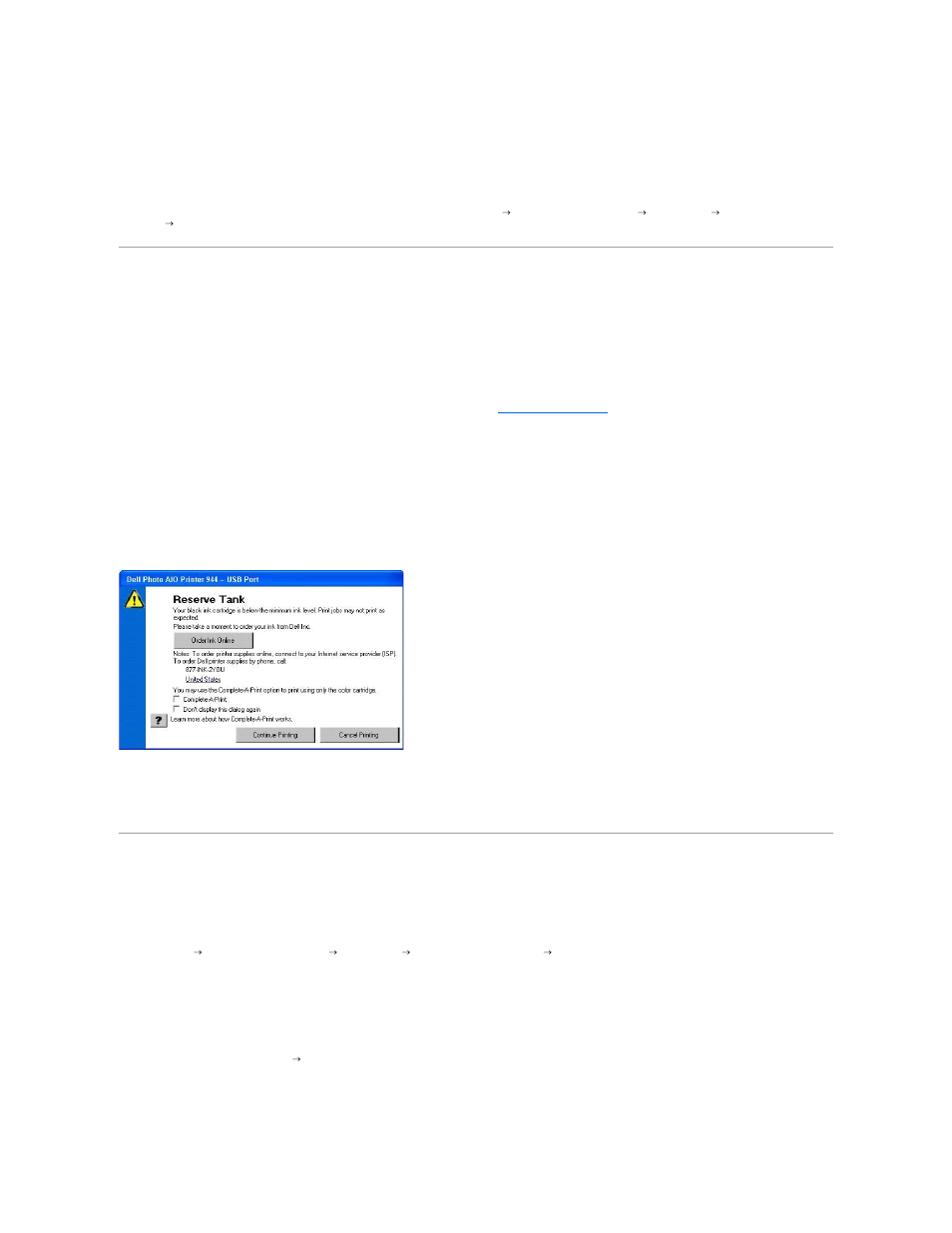 Dell ink management system, Removing and reinstalling the software | Dell 944 All In One Inkjet Printer User Manual | Page 54 / 62