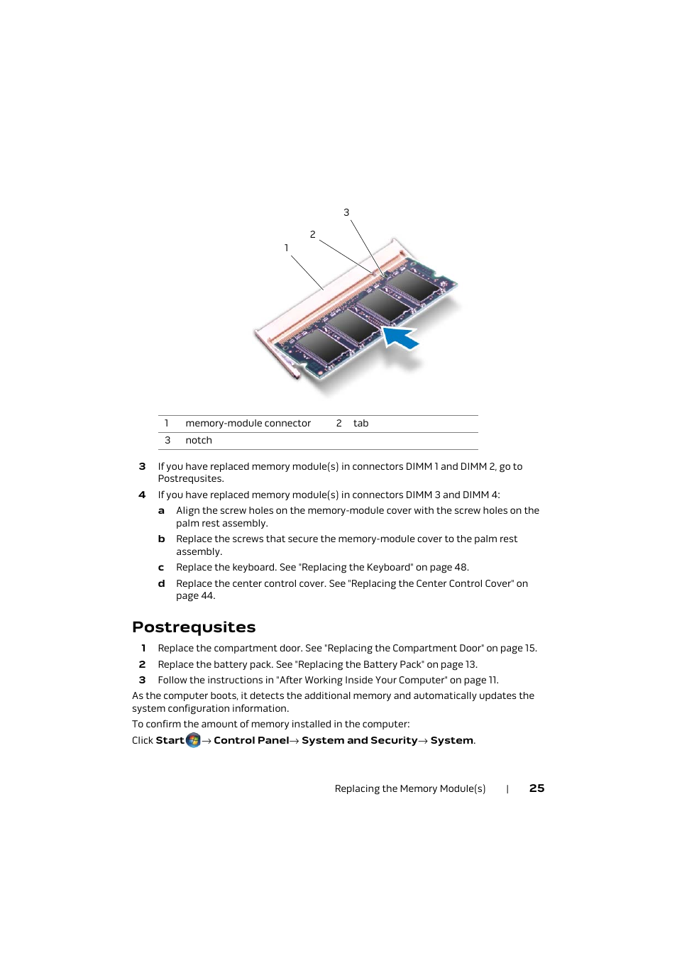 Postrequsites | Dell Alienware M17x R4 (Early 2012) User Manual | Page 25 / 88