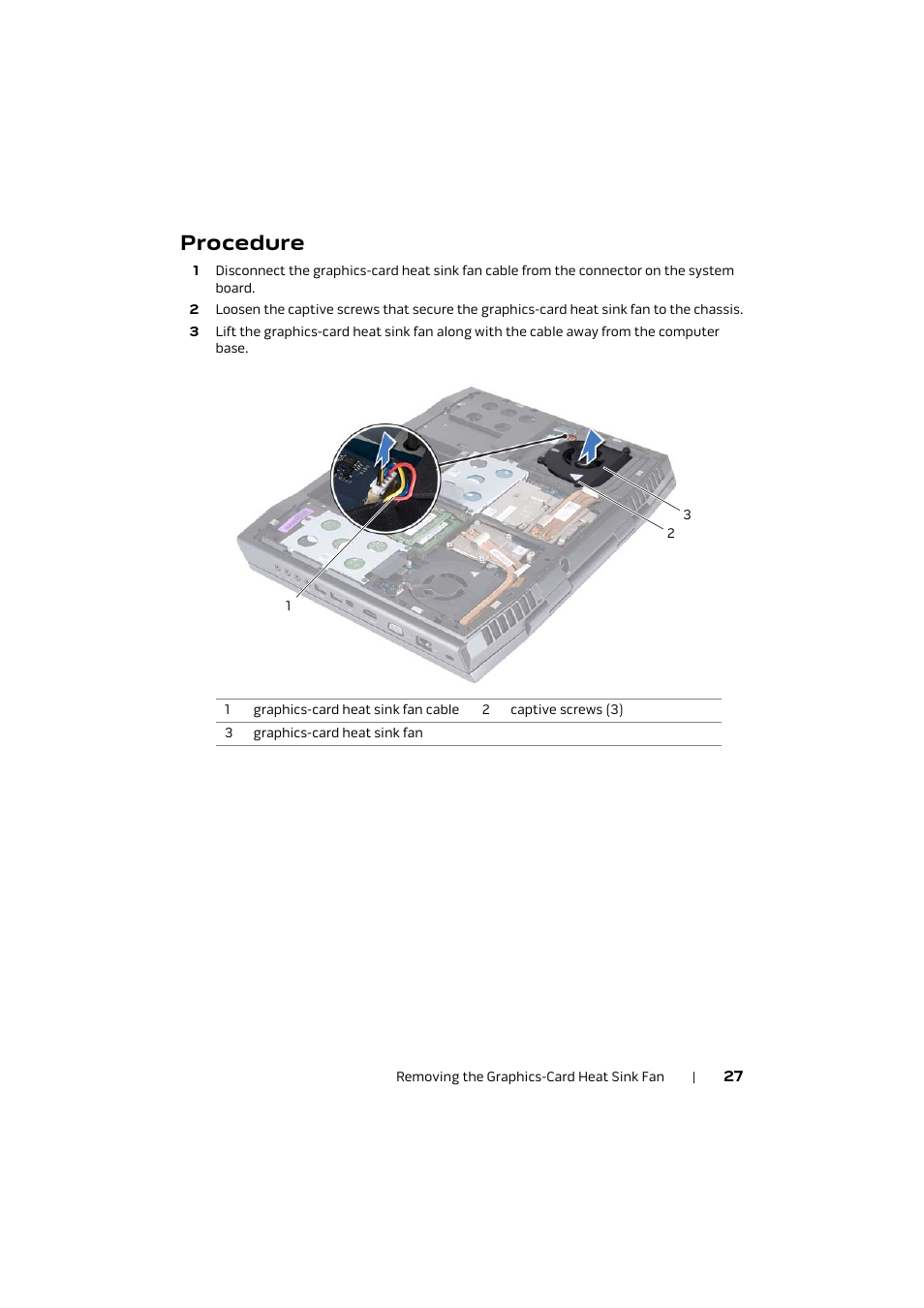 Procedure | Dell Alienware M17x R4 (Early 2012) User Manual | Page 27 / 88