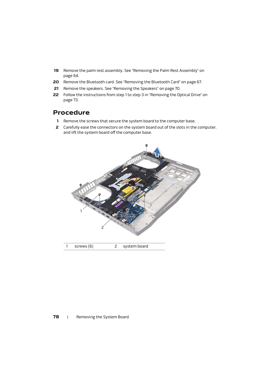 Procedure | Dell Alienware M17x R4 (Early 2012) User Manual | Page 78 / 88