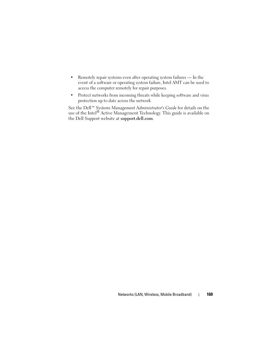 Dell Inpsiron 560 (Late 2009) User Manual | Page 169 / 354