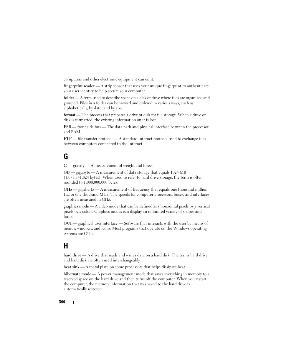 Dell Inpsiron 560 (Late 2009) User Manual | Page 344 / 354