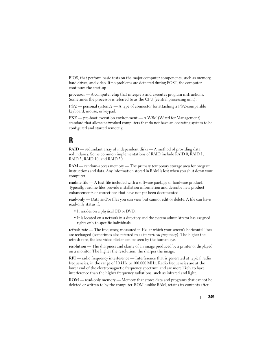 Dell Inpsiron 560 (Late 2009) User Manual | Page 349 / 354