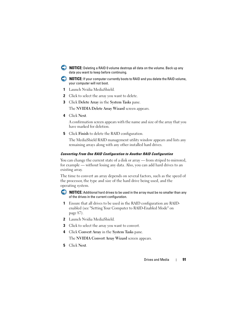 Dell Inpsiron 560 (Late 2009) User Manual | Page 91 / 354