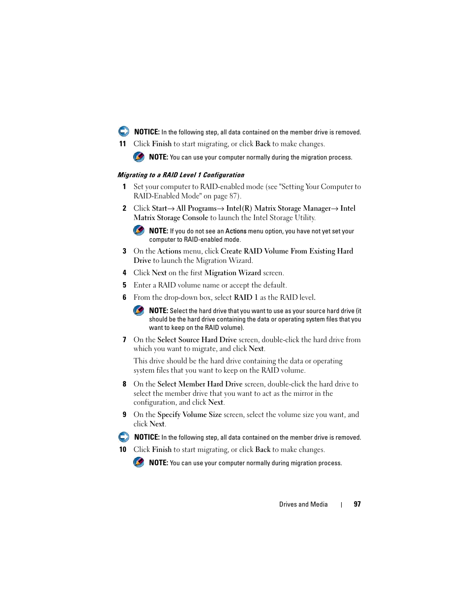 Dell Inpsiron 560 (Late 2009) User Manual | Page 97 / 354