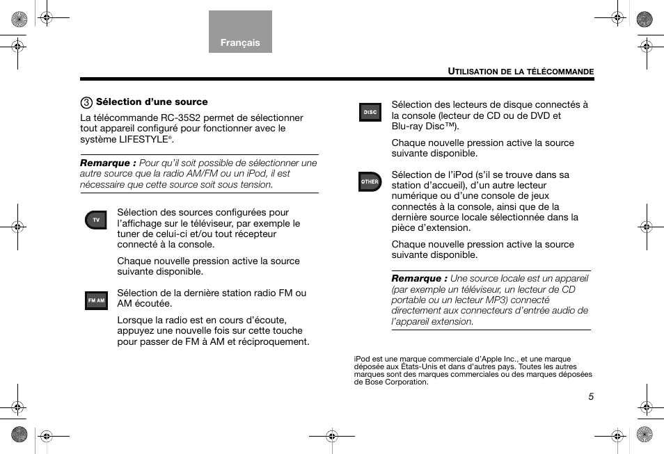 Bose RC-35S2 User Manual | Page 35 / 44