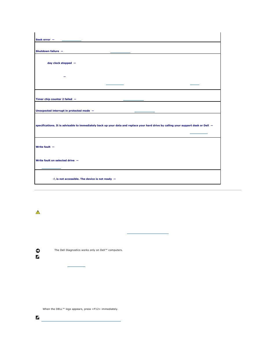 Dell diagnostics, When to use the dell diagnostics, Starting the dell diagnostics from your hard drive | Dell Precision 490 User Manual | Page 147 / 170