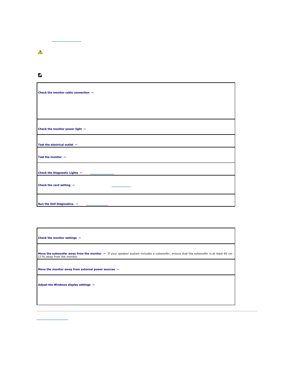 If the screen is blank, If the screen is difficult to read | Dell Precision 490 User Manual | Page 164 / 170