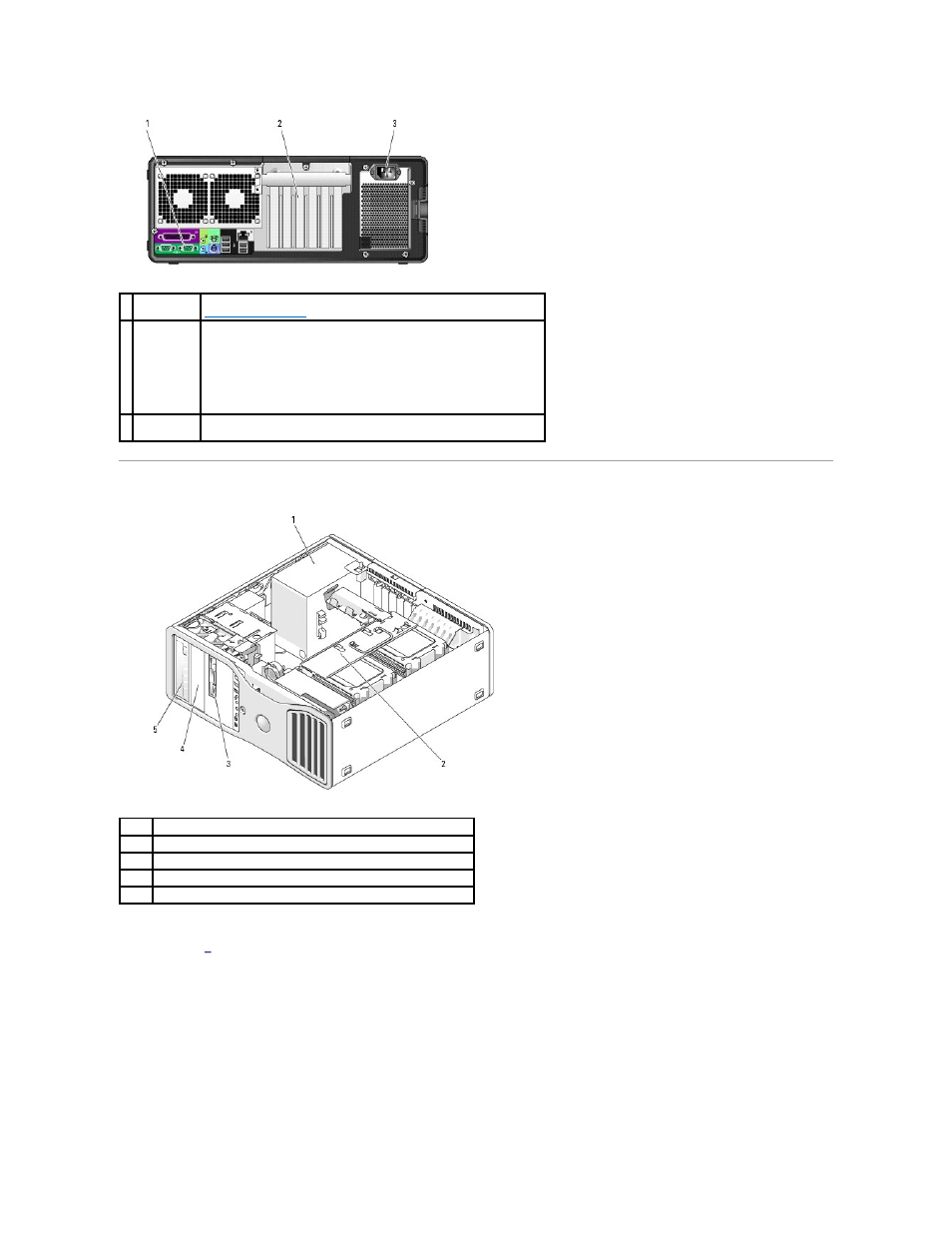 Inside view, Inside view – hard drive bay rotated out | Dell Precision 490 User Manual | Page 6 / 170