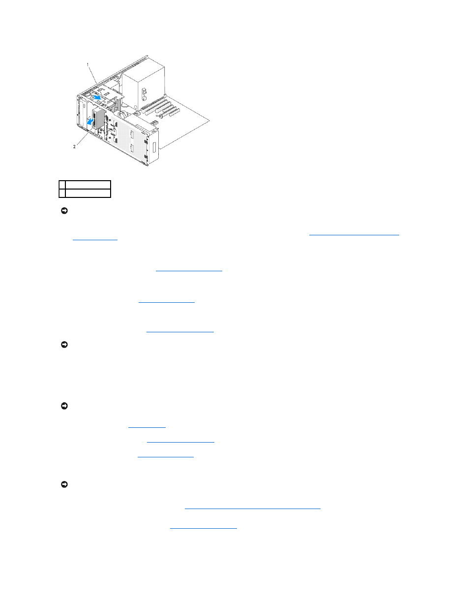 Computer, see, Installing a media card reader (tower computer) | Dell Precision 490 User Manual | Page 76 / 170