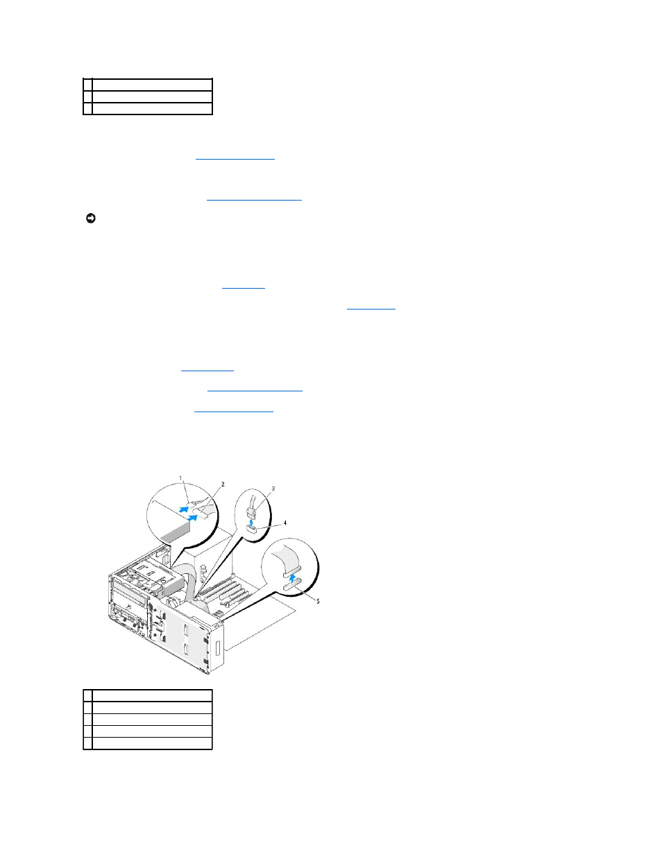 Removing a cd/dvd drive (desktop computer) | Dell Precision 490 User Manual | Page 85 / 170