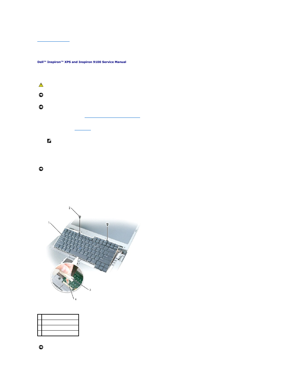 Keyboard | Dell Inspiron XPS User Manual | Page 23 / 50