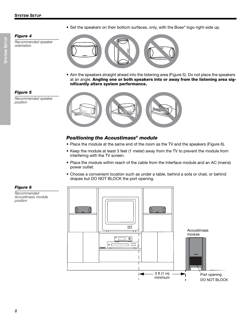 Positioning the acoustimass, Module | Bose Cinemate Digital Home Theater Speaker System User Manual | Page 8 / 24