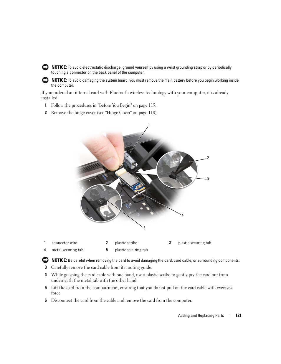Dell Latitude D630 ATG (Mid 2007) User Manual | Page 121 / 166