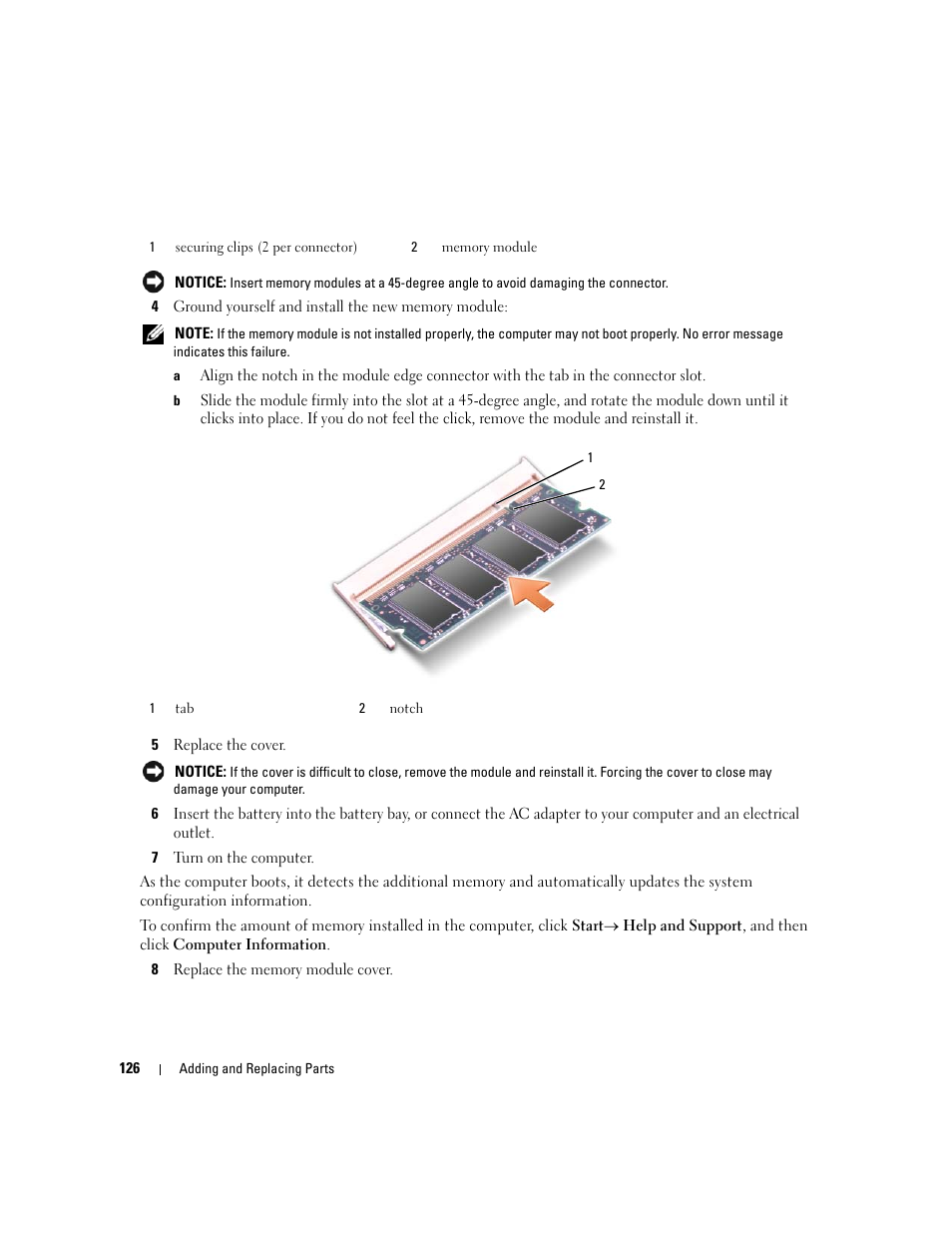 Dell Latitude D630 ATG (Mid 2007) User Manual | Page 126 / 166