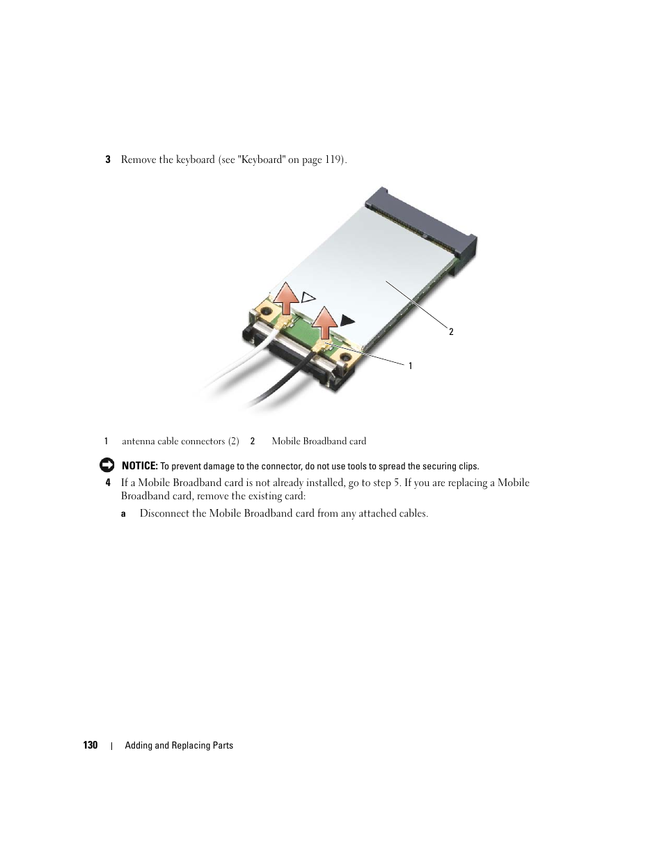 Dell Latitude D630 ATG (Mid 2007) User Manual | Page 130 / 166