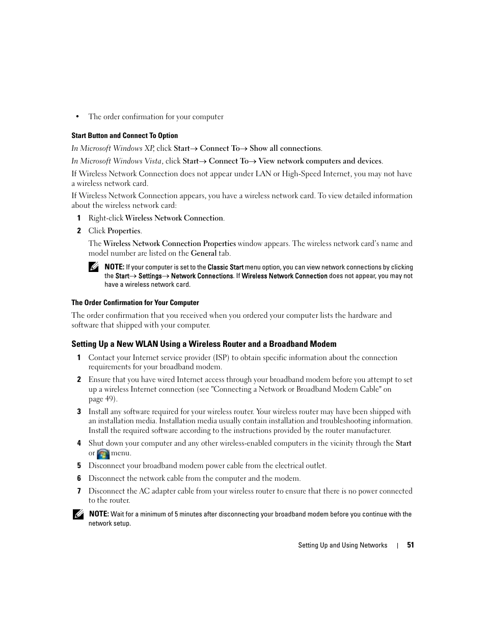 Dell Latitude D630 ATG (Mid 2007) User Manual | Page 51 / 166