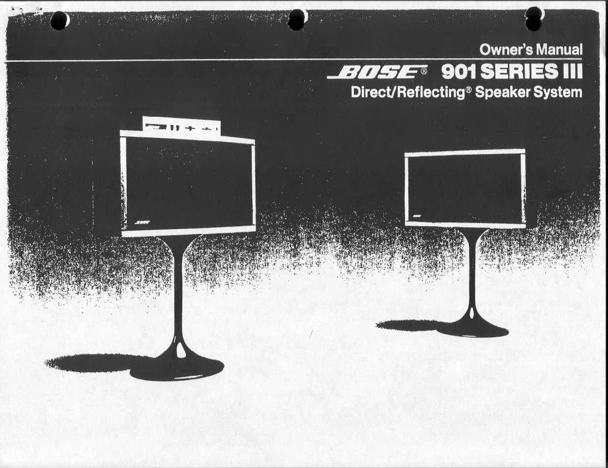 Bose 901 Series III User Manual | 20 pages