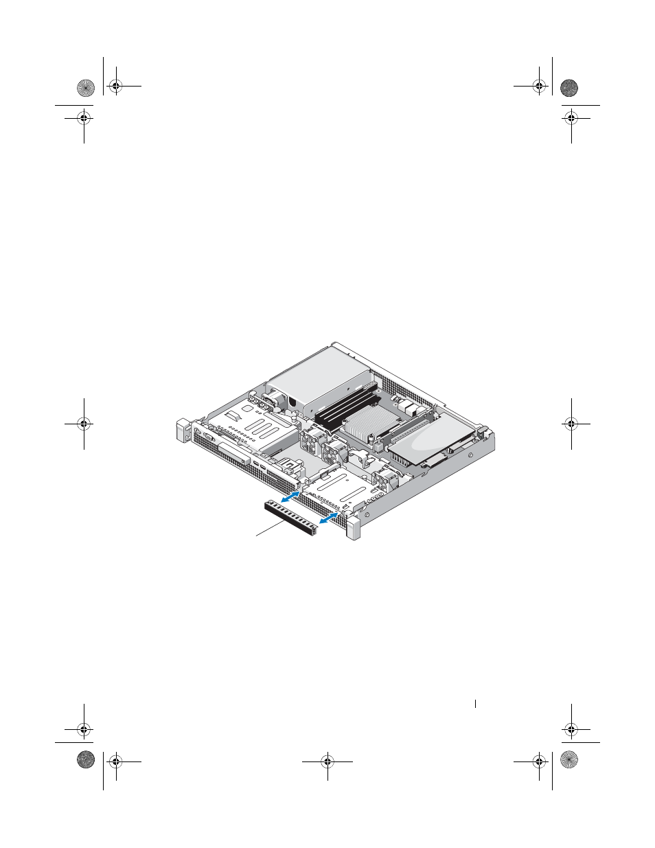 Removing a filler panel, Installing a filler panel, Figure 5-5) | Figure 5-5 | Dell PowerEdge R210 II User Manual | Page 55 / 126