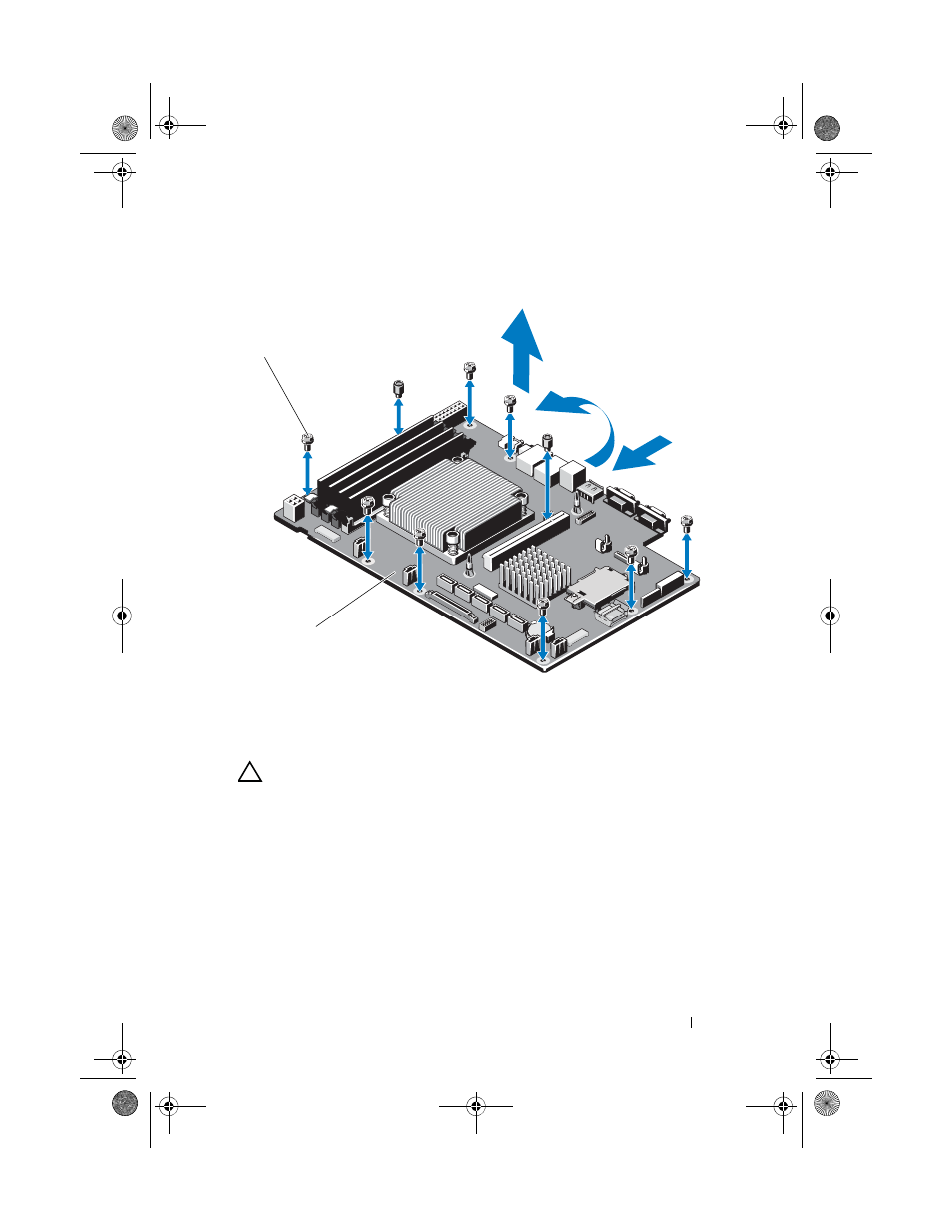Installing the system board, Figure 5-21 | Dell PowerEdge R210 II User Manual | Page 95 / 126