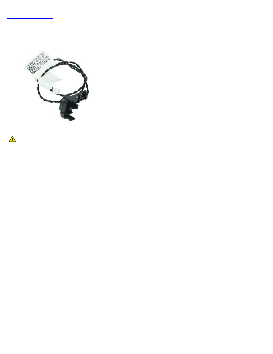 Front thermal sensor, Removing the front thermal sensor | Dell OptiPlex 980 (Early 2010) User Manual | Page 62 / 82