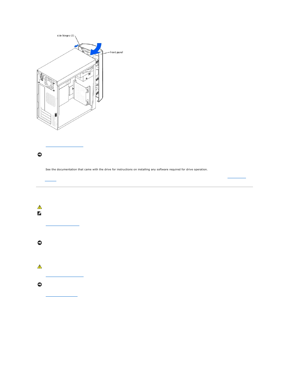 Replacing the cd/dvd drive | Dell Dimension 2350 User Manual | Page 23 / 55