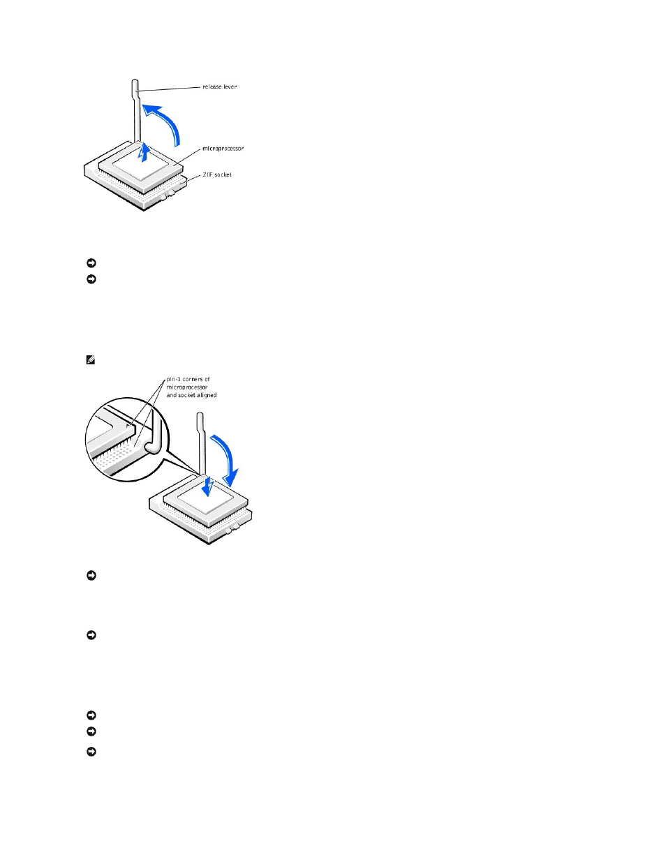 Installing the microprocessor | Dell Dimension 2350 User Manual | Page 27 / 55