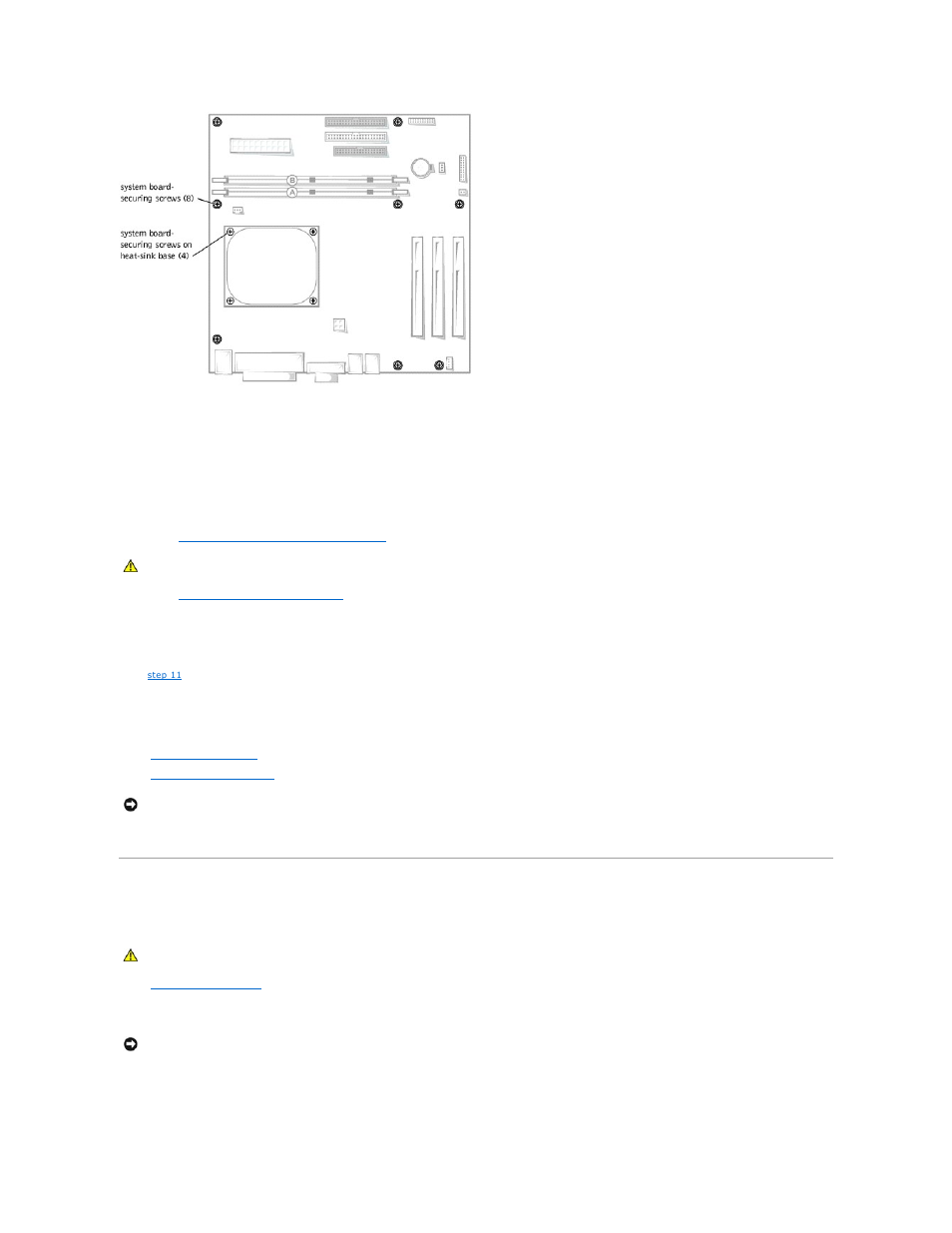 Replacing the power supply, Installing the system board, Removing the power supply | Dell Dimension 2350 User Manual | Page 29 / 55