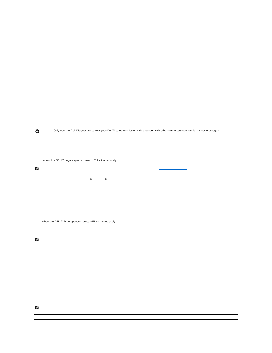 Dell diagnostics, When to use the dell diagnostics, Starting the dell diagnostics | Dell Dimension 2350 User Manual | Page 4 / 55