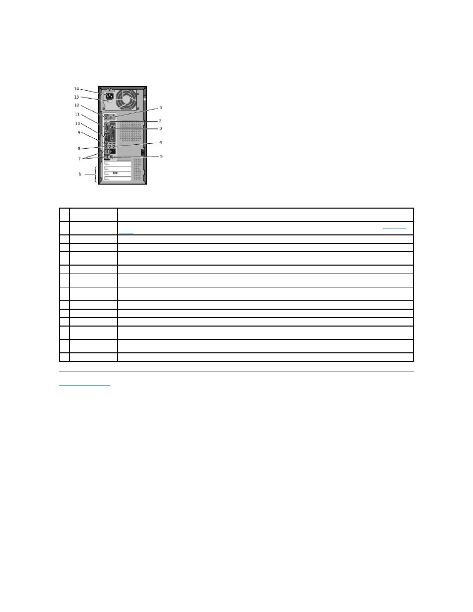 Back view | Dell Dimension 2350 User Manual | Page 55 / 55