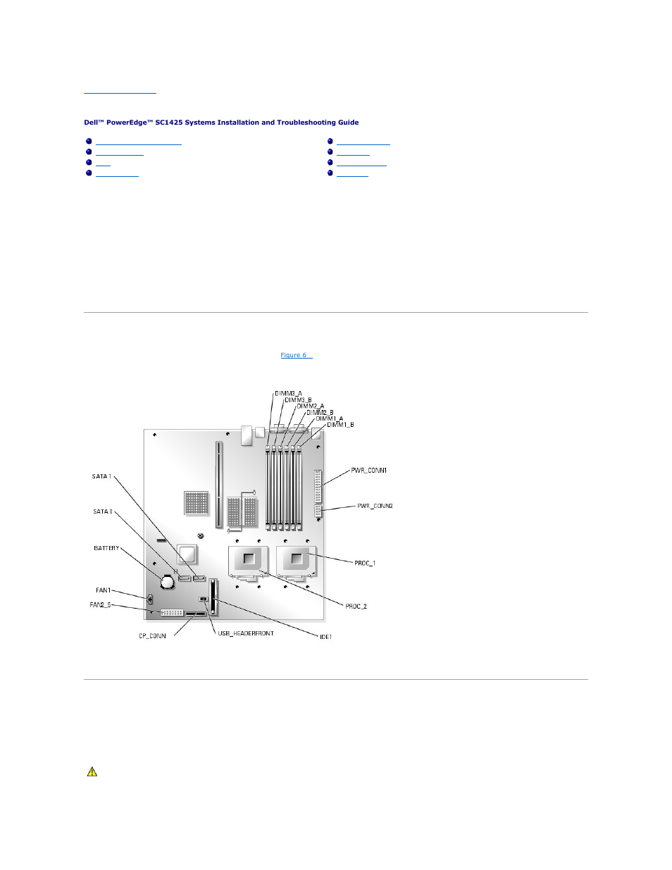 Installing system components, System board components, System battery | Replacing the system battery | Dell PowerEdge SC1425 User Manual | Page 42 / 69