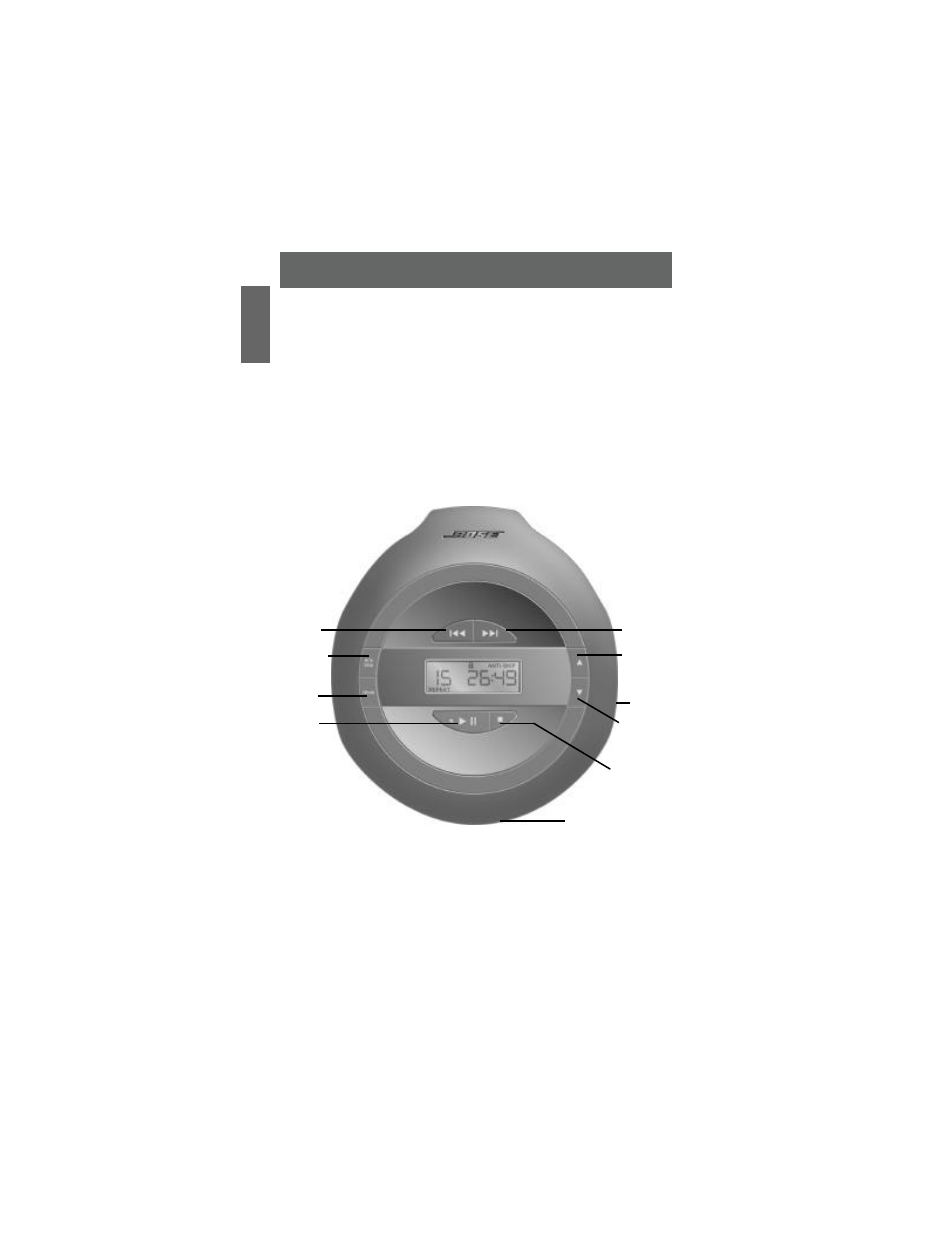 Connecting headphones, Selecting compatible discs, The cd player controls | Bose PM-1 User Manual | Page 6 / 16