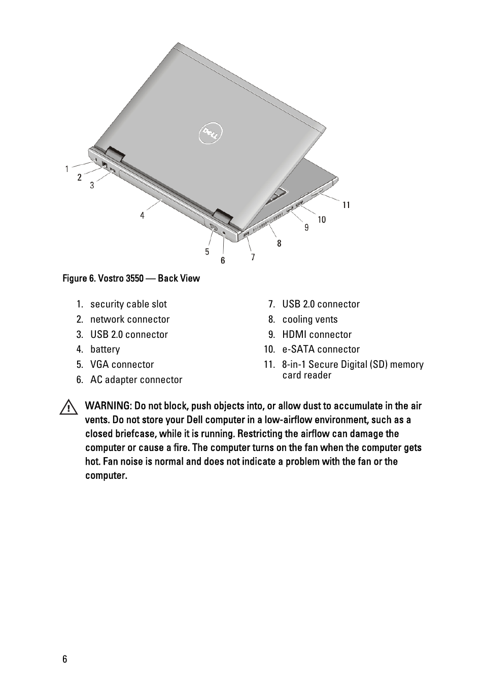 Dell Vostro 3750 (Early 2011) User Manual | Page 6 / 16