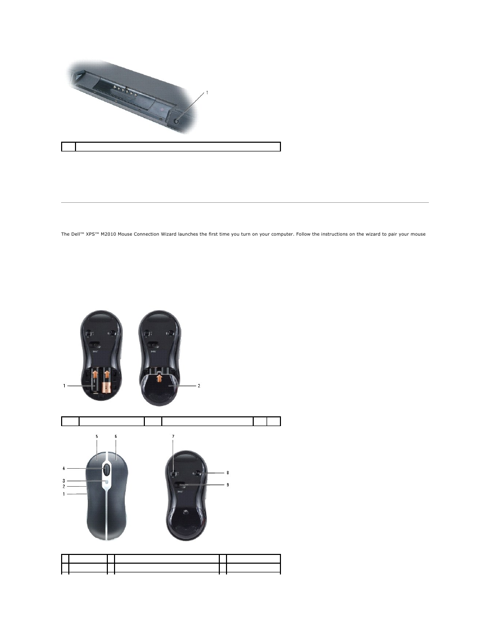 Pairing the mouse, Mouse pairing with the wizard | Dell XPS M2010 (MXP061, Mid 2006) User Manual | Page 48 / 116