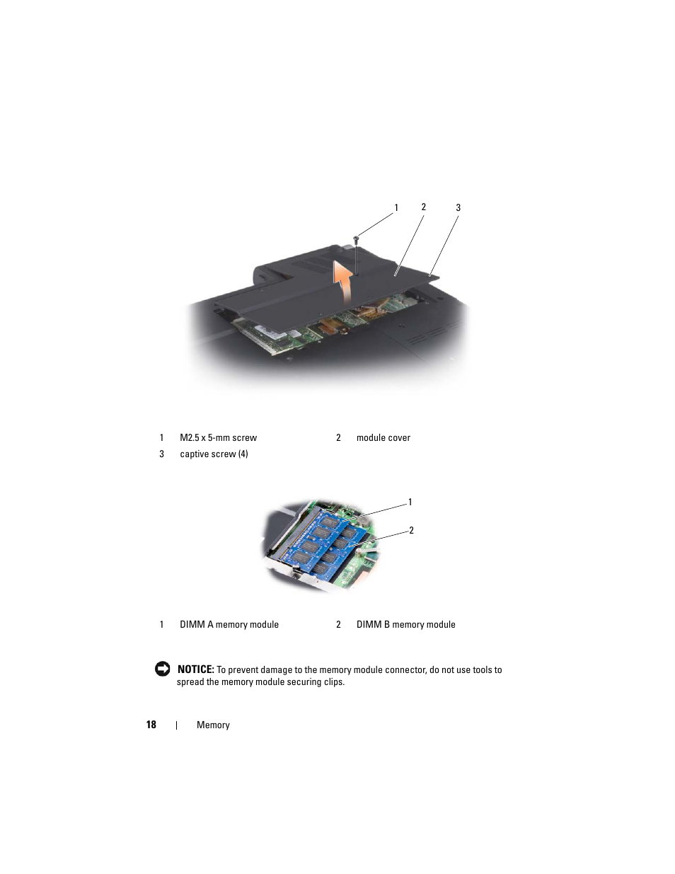 Dell XPS M1530 (M1530, Late 2007) User Manual | Page 18 / 118