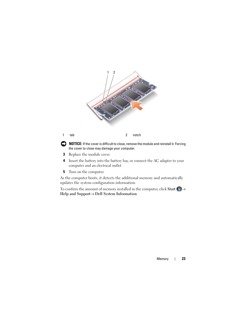 Dell XPS M1530 (M1530, Late 2007) User Manual | Page 23 / 118