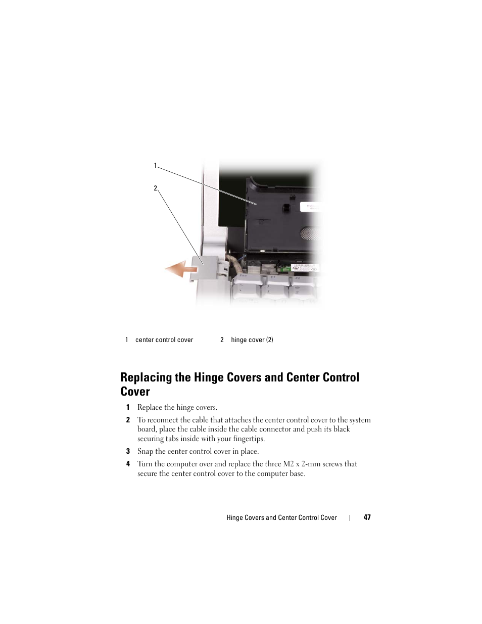 Dell XPS M1530 (M1530, Late 2007) User Manual | Page 47 / 118