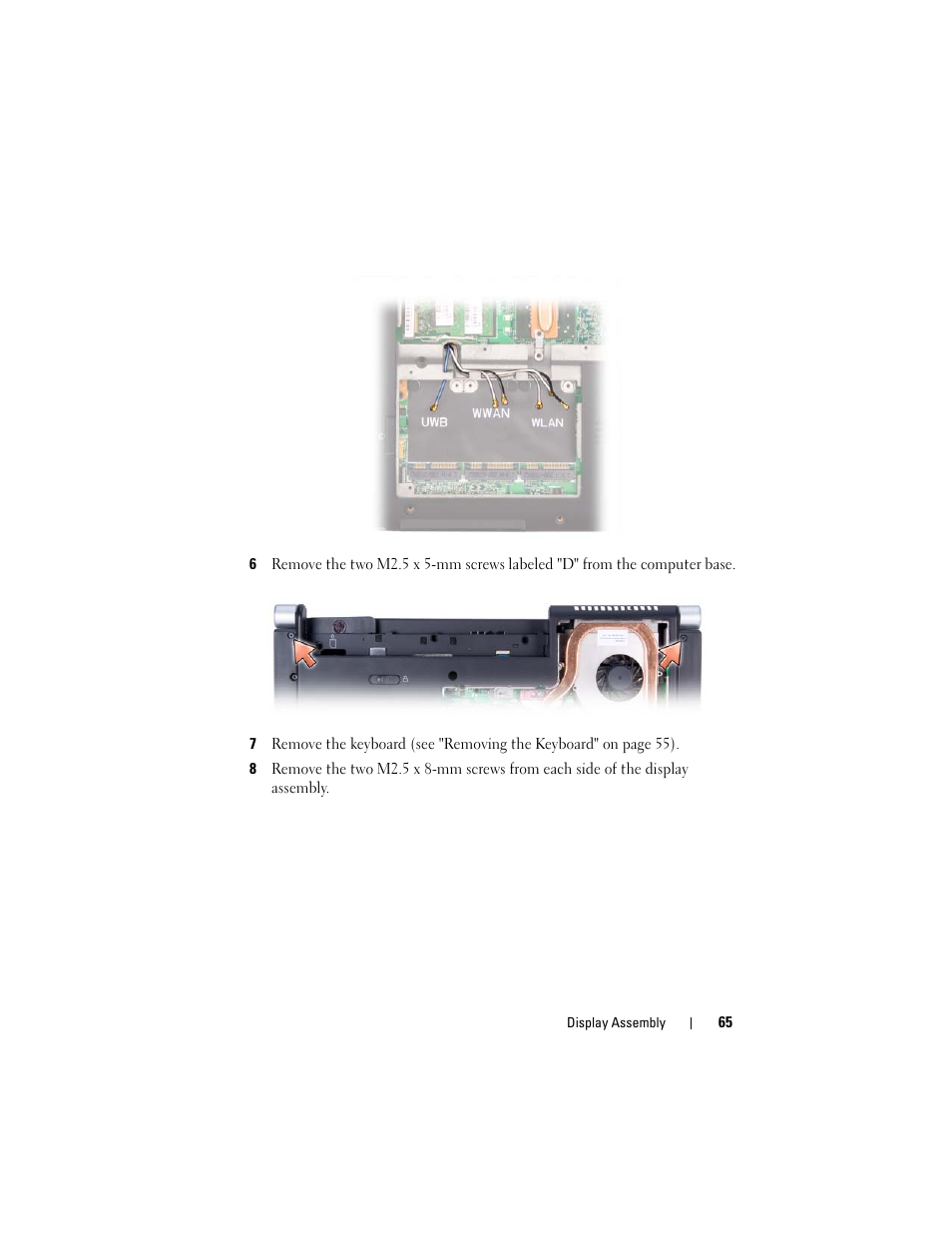 Dell XPS M1530 (M1530, Late 2007) User Manual | Page 65 / 118